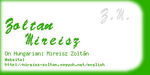 zoltan mireisz business card